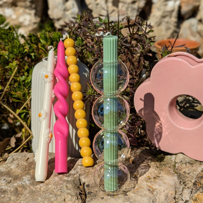 Porte chandelle « Bubble » - Compatible avec toutes les chandelles (hors Asperges) - Les lumières d'Ali