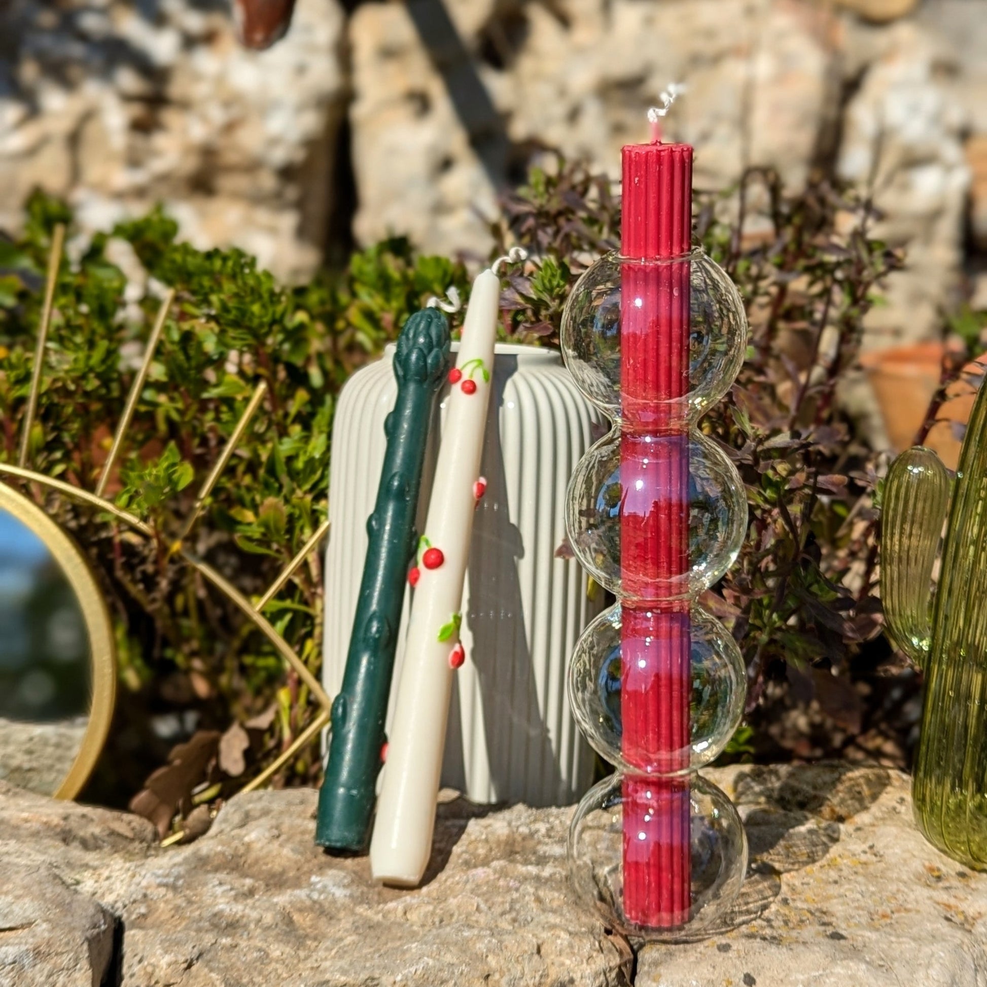 Porte chandelle « Bubble » - Compatible avec toutes les chandelles (hors Asperges) - Les lumières d'Ali